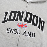 CV London embroidery hoodie zip-up (3C)