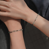 Finding Happiness, couple line bracelets