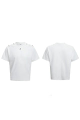 Deconstructed Buckle Shoulder Tee