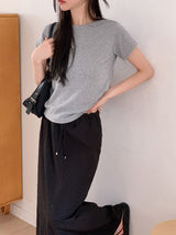 HT ベーシックラウンドショートスリーブTシャツ (6color)