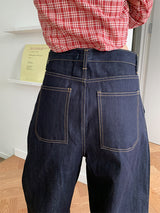 PINTUCK RAW JEANS (2C)