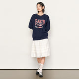 UNISEX EARTH Graphic Over Sweat [NAVY]
