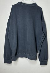 (UNISEX) ピンクプリントビンテージピグメントルーズフィットオーバーサイズユニセックススウェットシャツ