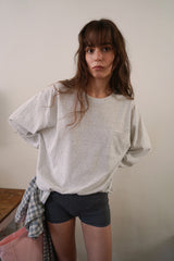 ヘイズストライプTシャツ_アイボリー