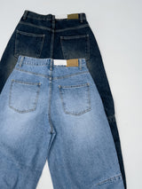 [Unisex] フォース10ピンタックワイドデニムパンツ