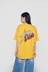 24FW  テープタイポグラフィックショートスリーブTシャツ イエロー