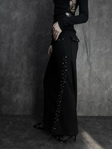 シャイニング スタッズド ニット ロングスカート