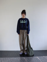 リバーシブルポケットバッグ (BEIGE & KHAKI)