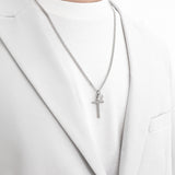 a men's cross necklace_CLEF CROSS NO.4 NEC