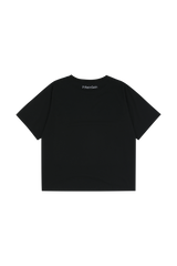 Black vintage collage overfit short sleeve t-shirts