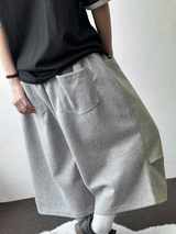 Nin-Hi Pintuck Parachute Bermuda Pants 3-Color