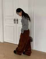 Comta Heart Cargo Corduroy Pants