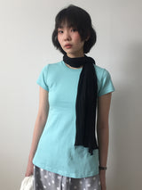 フレアクルーネックTシャツ (4color)