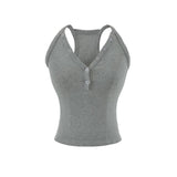 Siena Ribbed Henley Sleeveless