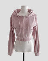 nini velvet crop hood JP