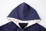 Rosie Floral Toggle Hoodie Zip-up