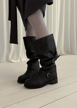 LOOSE BELT MIDDLE BOOTS
