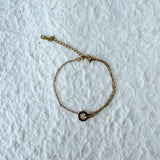 Double Chain Ring Bracelet
