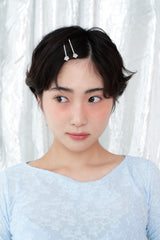 [2SET] ペティフラワーヘアピン - シルバー
