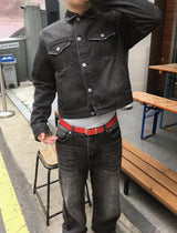 No.1853 PJ crop denim JK
