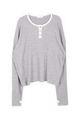 No.0971 ウォーマーヘンリーネックTシャツ (4color)