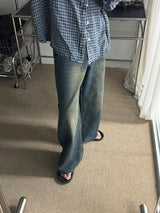 Awesome Super Long Wide Denim Pants (5color)