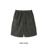 ケシピグメントウォッシュ加工カーゴバミューダパンツ