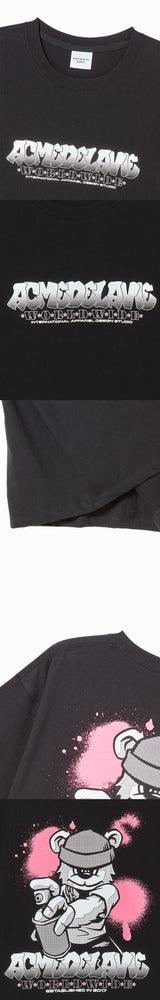 25FW AC ベアペイント半袖Tシャツ ブラック