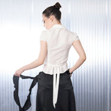 レーシーボウシャツ [White]