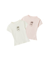 ラブリーベアクリームTシャツ 232519689