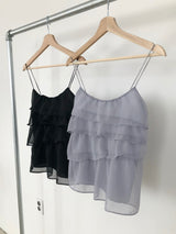 chiffon sleeveless blouse