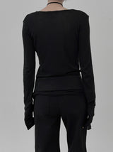 Outsole see-through long-sleeve tee