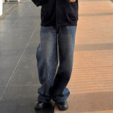 Basic Washing Wide Denim Pants - 4COLOR