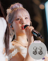 [VIVIZ ウナ Piercing] プレッツェル ハギーズ ピアス - Silver Color