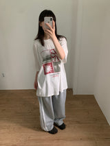 コットンレーストラックパンツ (3color)