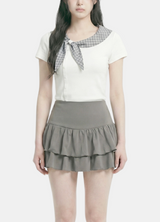 Mave Check Layered Tee