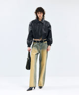 85-VIVAJ005 [Vegan Leather] Vintage Shape Crop Blouson Leather Jacket