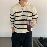 LMN バランケーブルダナナセミジップアップニット メンズバージョン (3 colors)
