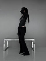 pretty emotion bootcut training pants (2color)