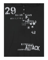 (UNISEX) Attack Henley Hooded Long Sleeve