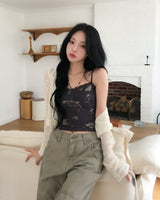 Hazel Flower Lace Sleeveless