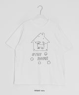 Ritsuka Dog Printing Loose Fit Short Sleeve Tee
