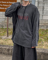 クルー トラック ピグメント ロングスリーブ Tシャツ