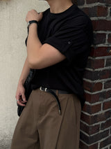 Soft sig roll-up short sleeve t-shirt