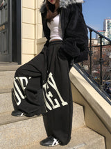 ジャーニーレタリング裏起毛バルーントレーニングパンツ