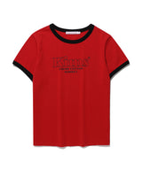 Kims Bam Line Ringer Tee Red (KIB6MFT508A)