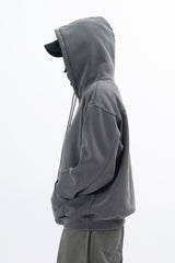 Eyelet Fleece Hooded Zip Up