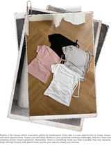 タイニーアンバランスノースリーブストラップTシャツ