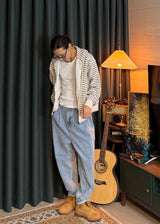 [virstyle original] INKKI two tuck Balloon Tapered Denim Pants 4COLOR