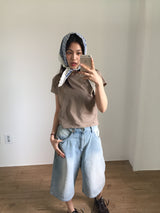 Salty Bermuda Denim Shorts (1color)
